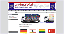 Desktop Screenshot of profimaterial.eu